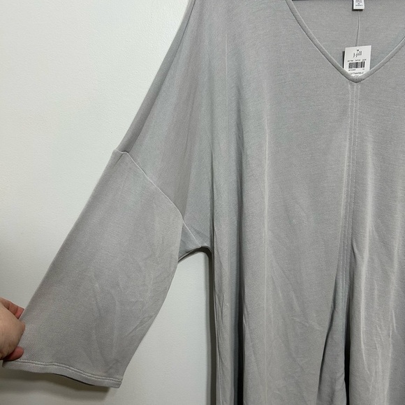 New! Pure Jill by J Jill Sandwashed Split Tunic Womens Size 4X Soft Marble - Picture 6 of 10